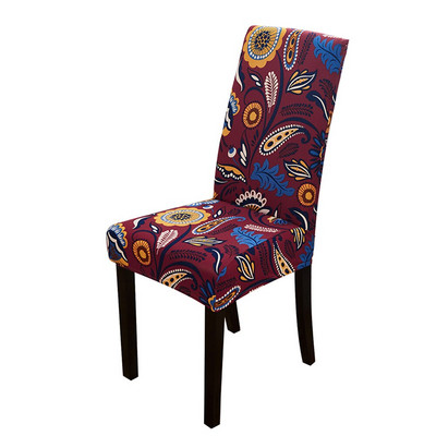1/2/4/6 vnt Atspausdintas elastingas tamprus kėdės užvalkalas Spandex valgomojo virtuvės kėdžių užvalkalų apsauga vestuvių banketų vakarėliui