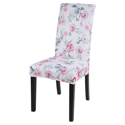 1/2/4/6 vnt Atspausdintas elastingas tamprus kėdės užvalkalas Spandex valgomojo virtuvės kėdžių užvalkalų apsauga vestuvių banketų vakarėliui