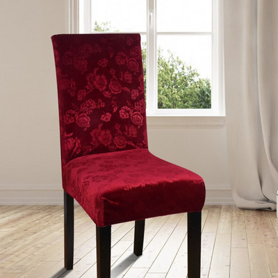 Étkező Székhuzat Stretch Elasztikus Nyomtatás Irodai cipzárhuzatok Székülés huzatok étkezőhöz Konyha Esküvői Bankett Hotel