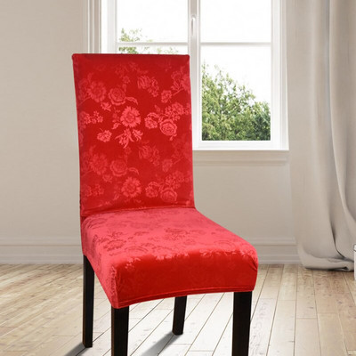 Étkező Székhuzat Stretch Elasztikus Nyomtatás Irodai cipzárhuzatok Székülés huzatok étkezőhöz Konyha Esküvői Bankett Hotel