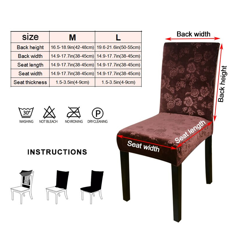 Étkező Székhuzat Stretch Elasztikus Nyomtatás Irodai cipzárhuzatok Székülés huzatok étkezőhöz Konyha Esküvői Bankett Hotel