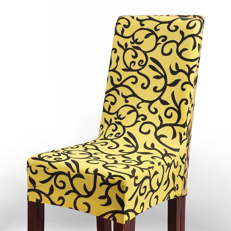 Spausdinti spandex kėdžių užvalkalus Valgomojo sėdynių užvalkalai kėdėms Rankena - Viešbučio-vestuvių-banketo kėdžių apsauga Fundas Para Sillas