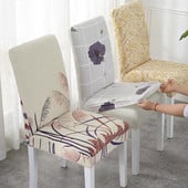 Virágmintás székhuzat Otthon Étkezés Rugalmas székhuzatok Többfunkciós spandex Stretch Esküvők Bankett Szállodai székhuzat