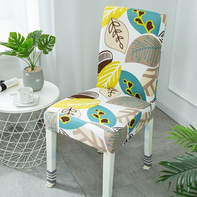 Virágmintás székhuzat Otthon Étkezés Rugalmas székhuzatok Többfunkciós spandex Stretch Esküvők Bankett Szállodai székhuzat