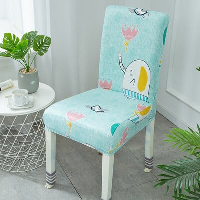 Virágmintás székhuzat Otthon Étkezés Rugalmas székhuzatok Többfunkciós spandex Stretch Esküvők Bankett Szállodai székhuzat