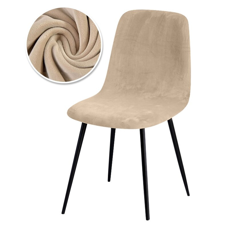 1/2/4/6 Huse pentru scaune din catifea pentru spate scurt Huse elastice pentru scaune pentru scaune pentru sufragerie, bar, birou, petrecere, banquate