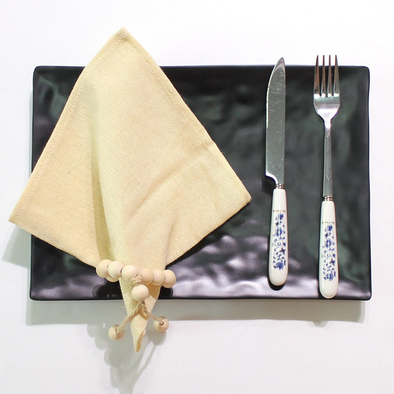 4 ks 30X45CM servírovacie obrúsky z polybavlny, rodinná večera, kuchynské utierky, stolový dizajn, rohožka, svadobná dekorácia
