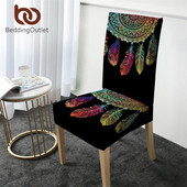 BeddingOutlet Dreamcatcher Navlaka za blagovaonske stolice Bohemia Mandala Spandex Elastična navlaka protiv prljanja Navlaka za sjedalo Isporuka