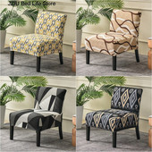 Accent kar nélküli székhuzat Geometrikus nyomtatás Egyágyas kanapé szék huzat Nordic Stretch székhuzatok Elasztikus kanapévédő huzat