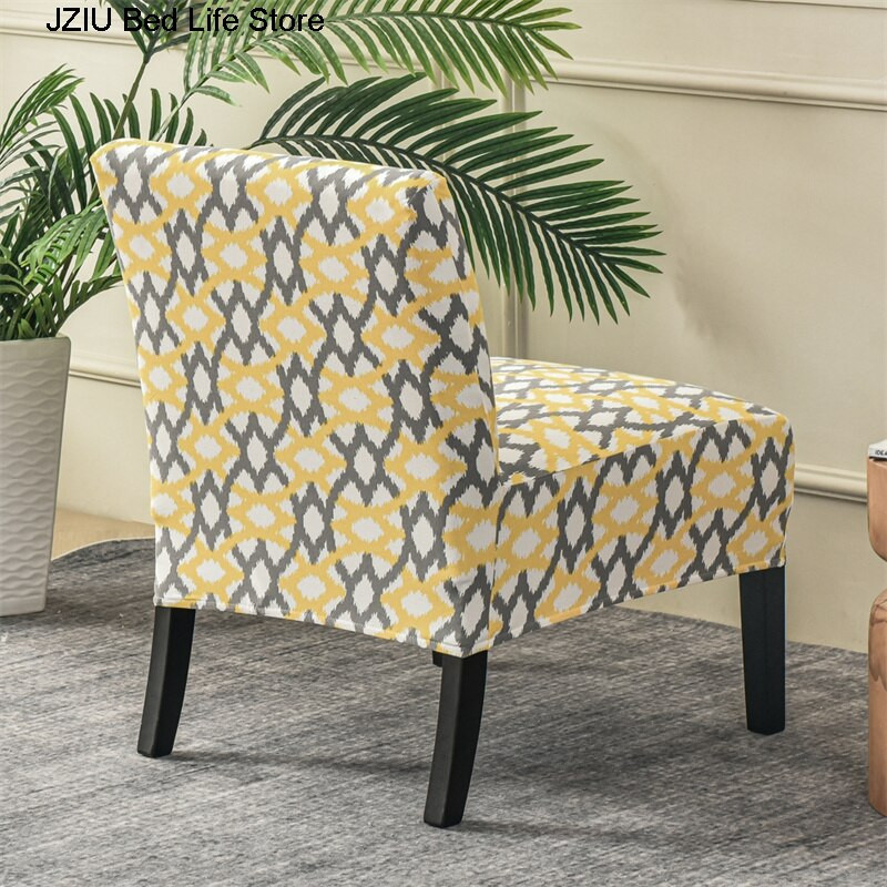 Accent kar nélküli székhuzat Geometrikus nyomtatás Egyágyas kanapé szék huzat Nordic Stretch székhuzatok Elasztikus kanapévédő huzat