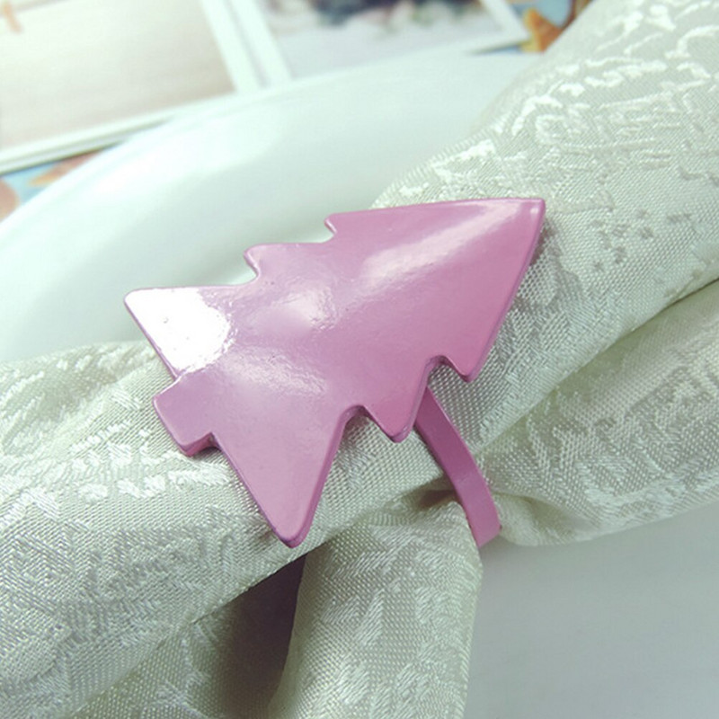 6 bucăți inele pentru șervețele pentru brad de Crăciun Decor pentru masă de vacanță, cadou de Crăciun