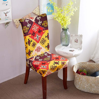 Božićna uklonjiva rastezljiva zaštitna navlaka za blagovaonske stolice Spandex univerzalna elastična navlaka za sjedalo za bankete