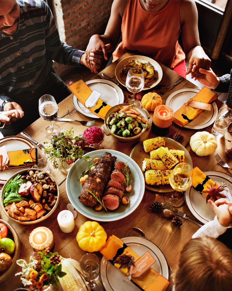 Naplemente afrikai nő gyermek fa sziluettek Asztali szalvéta kendőkészlet parti esküvői dekorációhoz Puha konyhai vacsoraszalvéták