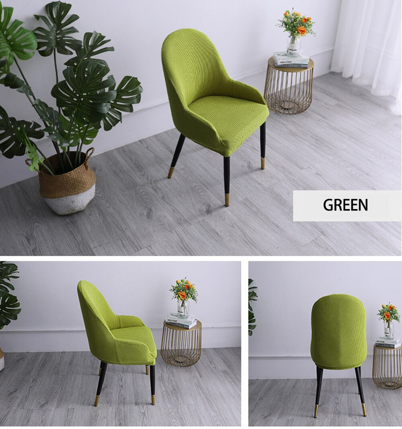 2021 Zakrivljena rastezljiva navlaka za stolice Spandex Elastične polukružne navlake za sjedala za blagovaonicu Navlake za bankete Kuhinja za svadbe