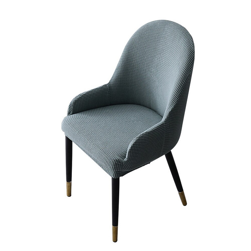 Husa pentru scaune cu accent curbat pentru spate Husa scaun pentru sufragerie Husa extensibila pentru scaun de bar Protectie detasabila lavabila pentru scaun cu spatar cu aripa