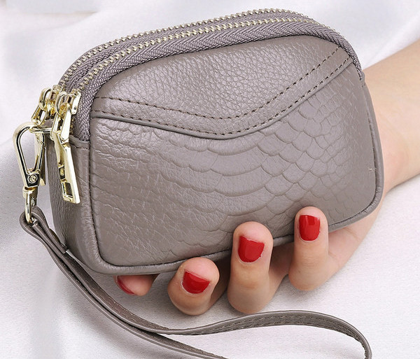 Portofel de dama din piele ecologica - cu doua compartimente