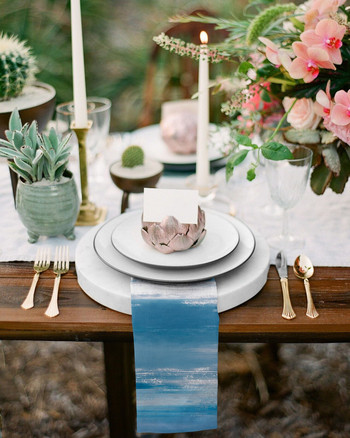 Αφηρημένη μπλε γκρι υφή υφασμάτινο σετ επιτραπέζιες χαρτοπετσέτες μαλακό μαντήλι Διακόσμηση γάμου Δείπνο Χαρτοπετσέτες Πανί
