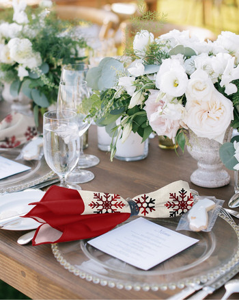 Χριστουγεννιάτικο κόκκινο καρό νιφάδα χιονιού χαρτοπετσέτες υφασμάτινο σετ γάμου πάρτυ Τραπέζι πανί Μαλακό χαρτοπετσέτες κουζίνας για δείπνο Χριστουγεννιάτικες χαρτοπετσέτες