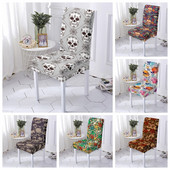 Kaukolės kėdės užvalkalas Valgomojo Kėdės Užvalkalas Elastinis Kėdės Užvalkalas Ilgas Atlošas Kėdės Užvalkalai Virtuvės Banketui 1/2/4/6 vnt.