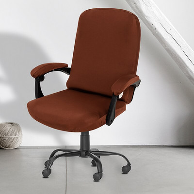 1 set Husă scaun de birou pentru acasă Husă scaun Spandex pentru fotoliu de computer Husă pentru scaun de gaming din material extensibil Husă scaune Boss Split