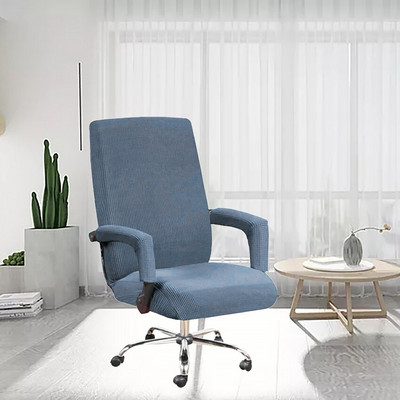 Elasztikus irodai szék huzat poliészter egyszerű modern karfa huzatok kiváló minőségű porálló egyszínű székvédő extra nagy