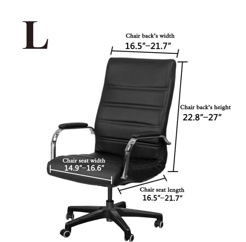 Elasztikus irodai szék huzat poliészter egyszerű modern karfa huzatok kiváló minőségű porálló egyszínű székvédő extra nagy