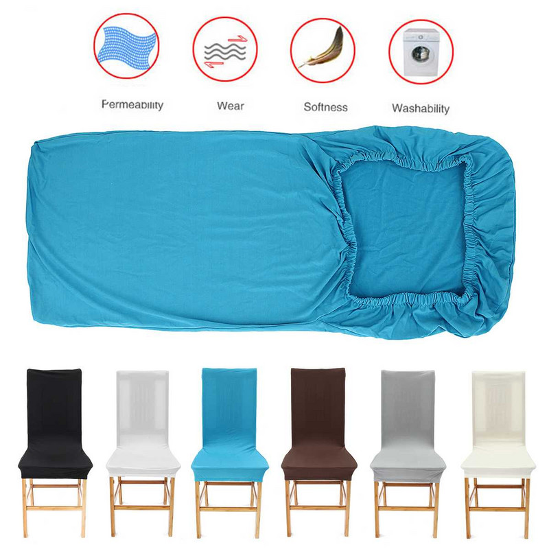 Egyszínű spandex székhuzatok Stretch étkező üléshuzat Elasztikus székvédő tok éttermi esküvői banketthez