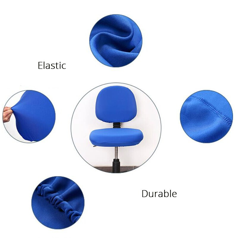 Elastīgs biroja krēsla pārvalks Spandex elastīgs sēdekļa pārvalks datora krēslam kāzu ballīšu krēsla pārvalks ēdamistabas sēdekļa aizsargs