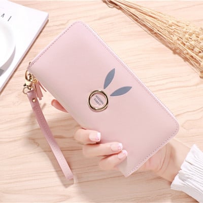 Portofel casual de damă din piele ecologică cu mâner