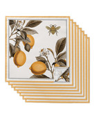 Lemon Bee Servețele de masă retro Set de pânză Batistă moale Decor de nuntă Banchet Servețele de cină Pânză