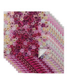 Valentin-napi rózsa fali szalvéták ruha szett Esküvői asztalterítő Puha konyhai vacsora szalvéták karácsonyi szalvéták