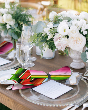Σετ υφασμάτινες χαρτοπετσέτες με πολύχρωμες ρίγες μεξικάνικη διακόσμηση Εορταστική δεξίωση γάμου Πετσέτα κουζίνας Τραπεζοπετσέτες τραπεζιού