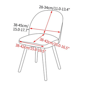 Καλύμματα καρέκλας 1/2/4/6Pcs Ελαστική θήκη καθίσματος χωρίς βραχίονα Πλενόμενη προστατευτική για τραπεζαρία Καρέκλες δείπνου γάμου Κάλυμμα