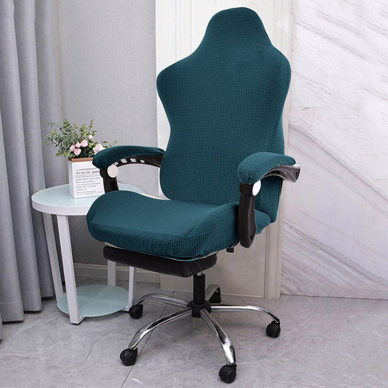 1 Σετ κάλυμμα καρέκλας gaming Spandex Καλύμματα πολυθρόνας γραφείου Ελαστικά προστατευτικά για καρέκλες υπολογιστή Μονόχρωμη ελαστική θήκη καθίσματος