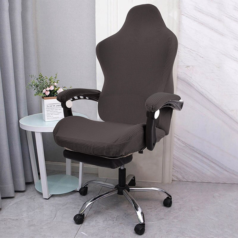 1 Σετ κάλυμμα καρέκλας gaming Spandex Καλύμματα πολυθρόνας γραφείου Ελαστικά προστατευτικά για καρέκλες υπολογιστή Μονόχρωμη ελαστική θήκη καθίσματος