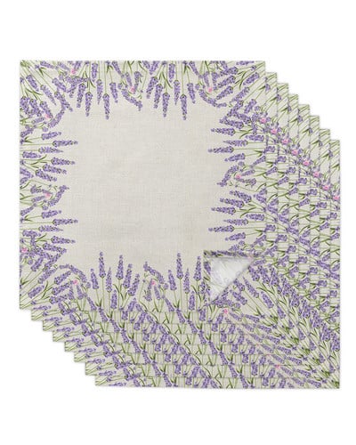 Levandų gėlių servetėlių rinkinys Šventiniam banketui vestuvių dekoravimui arbatos rankšluostis virtuvės pietų stalo servetėlės