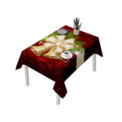 Božićni stolnjak Zvona Djeda Mraza Elastična navlaka za stolicu koja se može prati Novogodišnji poklon Dekoracija božićne zabave 2023 Navidad ukrasi