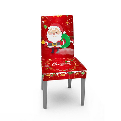 Božićni stolnjak Zvona Djeda Mraza Elastična navlaka za stolicu koja se može prati Novogodišnji poklon Dekoracija božićne zabave 2023 Navidad ukrasi