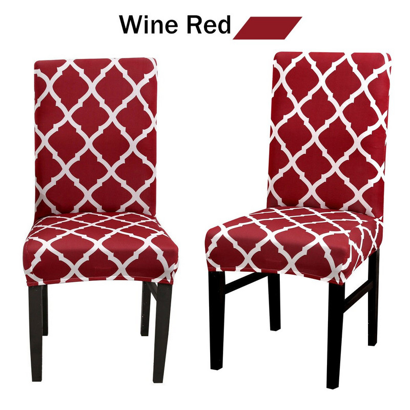 Pakuotė 1/2/4 Strech kėdės užvalkalas Universalus spandex kėdės užvalkalas Valgomojo kėdžių apsauga Slipcovers Namų dekoravimui (BE kėdės)