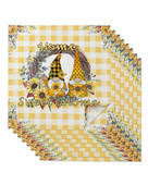 Dom Slatki patuljak Rešetka Suncokret Stolne salvete Set krpa Mekani rupčić Svadbena dekoracija Banket Večera Salvete Platno