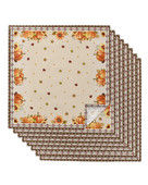 Padėkos dienos rudens moliūgų klevo lapų servetėlių rinkinys Gimtadienio banketui Vestuvių dekoras Servetėlės restorano reikmenys Stalo servetėlės