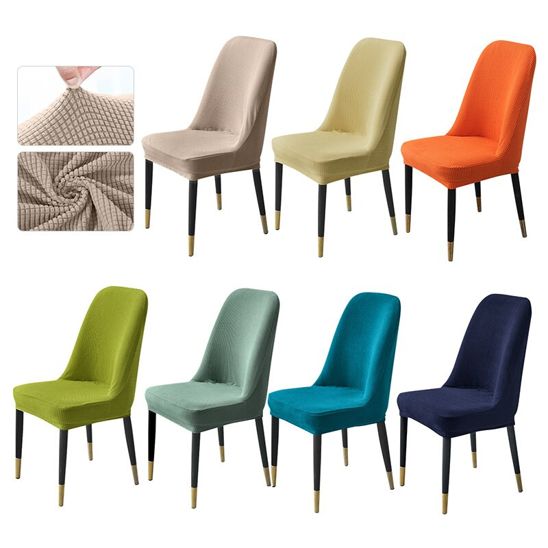Huse pentru scaune din material polar, 14 culori, huse pentru scaune detasabile, lavabile, huse elastice mari, pentru scaune elastice