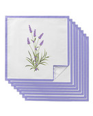 Floare violetă Lavandă Servețele de masă pentru romantism Set de pânză Batistă moale Decorare de nuntă Banchet Servețele de cină Pânză
