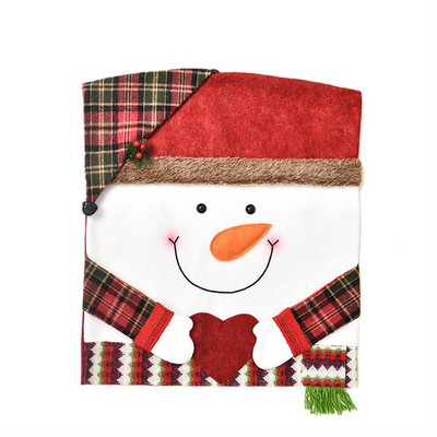 Poťah na jedálenský stôl, stoličky, zadné poťahy na stoličky, Vianoce, Santa Claus, los, vianočné dekorácie pre domácu párty, dekoratívne doplnky