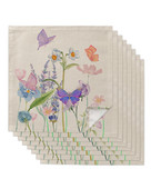 Set de șervețele din pânză cu flori de primăvară, pentru banchete festive, decor de nuntă, prosop de bucătărie, șervețele de masă