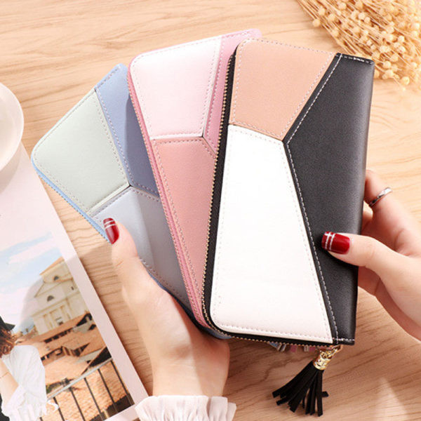 Portofel de dama cu ciucuri si maner de mana