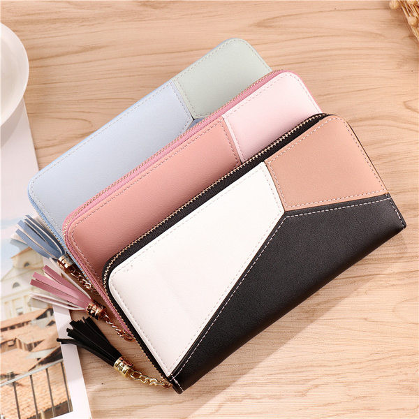 Portofel de dama cu ciucuri si maner de mana