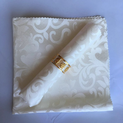 TECHOME 10db 48x48cm Asztali szalvéták Négyzet alakú vászon poliészter szövet Születésnapra Karácsonyi Fesztivál Otthon Hotel Party Vacsora szalvéta