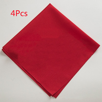 4 ks 48X48CM polyesterové obrúsky na stôl, utierky, štvorcové saténové, vreckovky na vreckovky, svadobné, narodeninové, domáce, párty, hotelové dekorácie