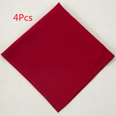 4 ks 48X48CM polyesterové obrúsky na stôl, utierky, štvorcové saténové, vreckovky na vreckovky, svadobné, narodeninové, domáce, párty, hotelové dekorácie